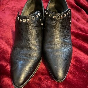 Rebecca Minkoff Black Leather Booties